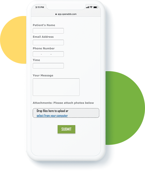 Stay ahead of the curve Mobile friendly for easy patient use and conenience
